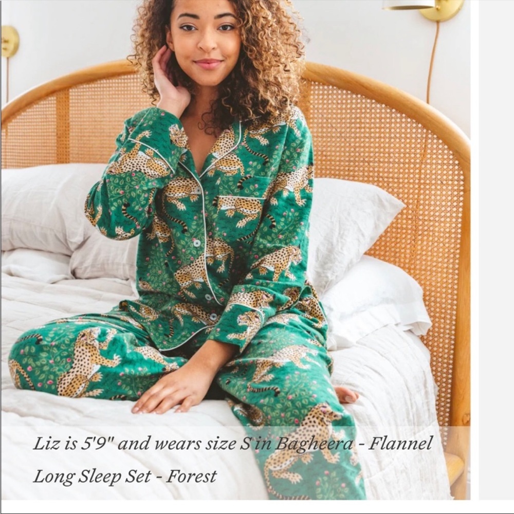 Printfresh Pajama Bottoms - Green Bagheera Print Size Large